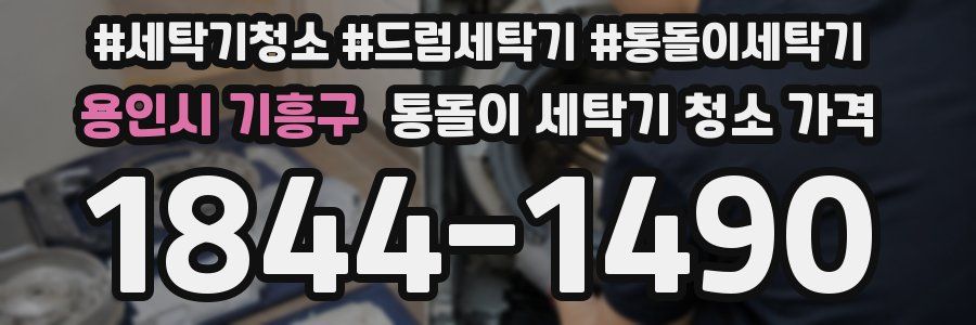 용인시 기흥구 통돌이 세탁기 청소 가격