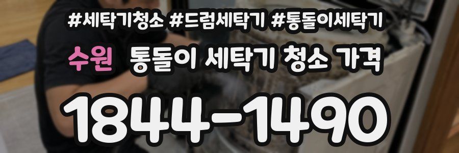 수원 통돌이 세탁기 청소 가격