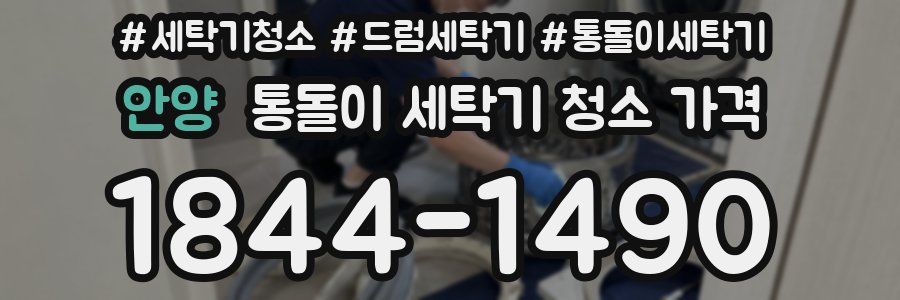 안양 통돌이 세탁기 청소 가격
