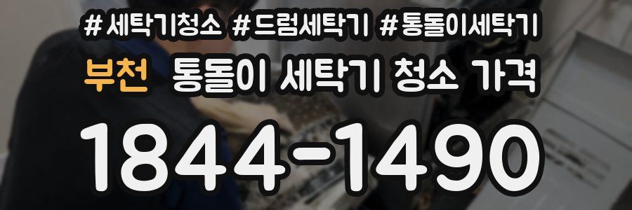 부천 통돌이 세탁기 청소 가격