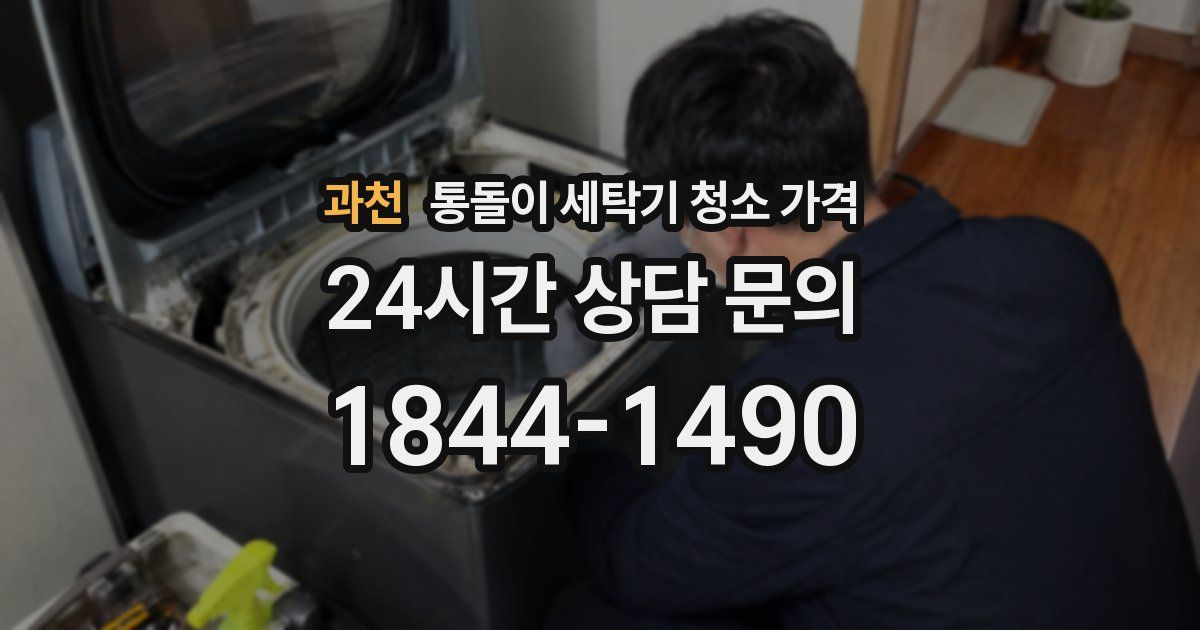 과천 통돌이 세탁기 청소 가격