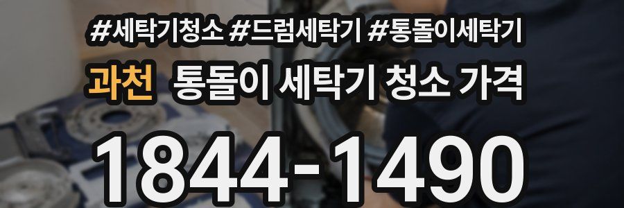 과천 통돌이 세탁기 청소 가격
