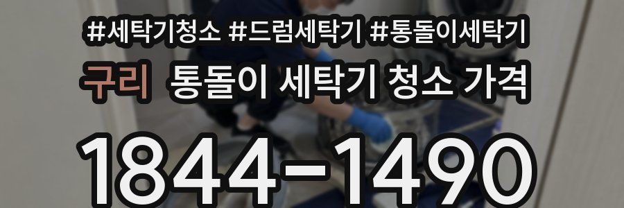 구리 통돌이 세탁기 청소 가격