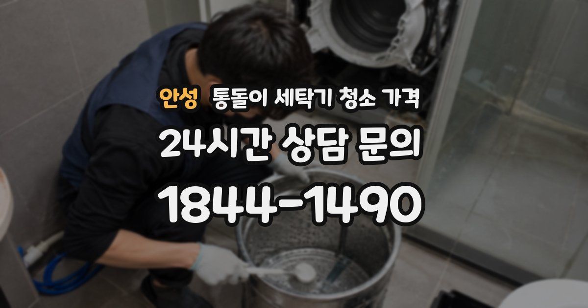 안성 통돌이 세탁기 청소 가격