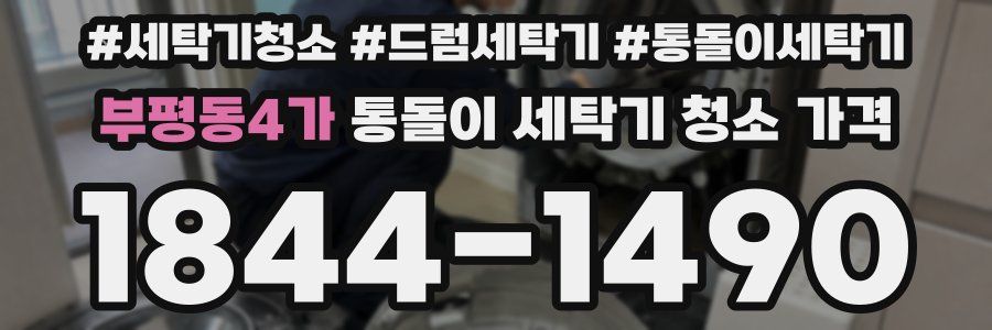 부평동4가 통돌이 세탁기 청소 가격