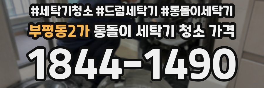 부평동2가 통돌이 세탁기 청소 가격