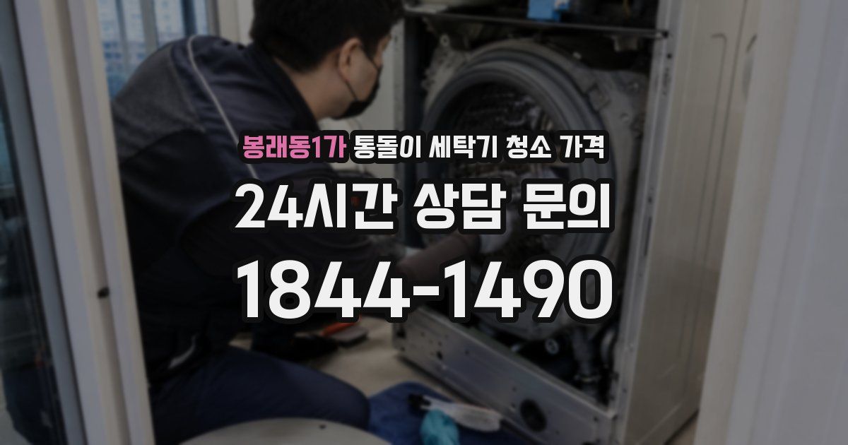 봉래동1가 통돌이 세탁기 청소 가격