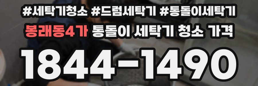 봉래동4가 통돌이 세탁기 청소 가격