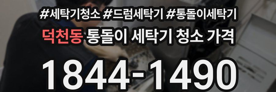 덕천동 통돌이 세탁기 청소 가격