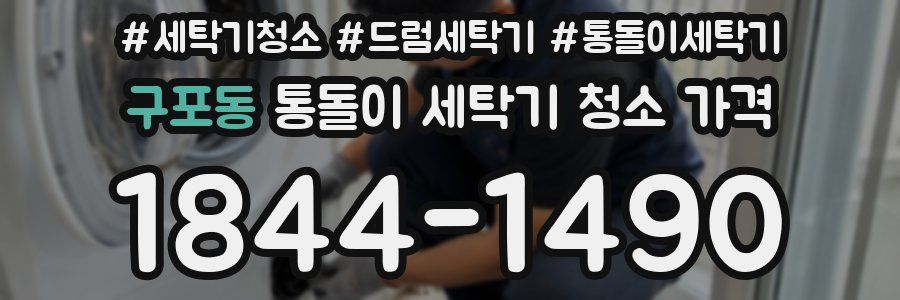 구포동 통돌이 세탁기 청소 가격