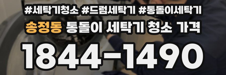 송정동 통돌이 세탁기 청소 가격