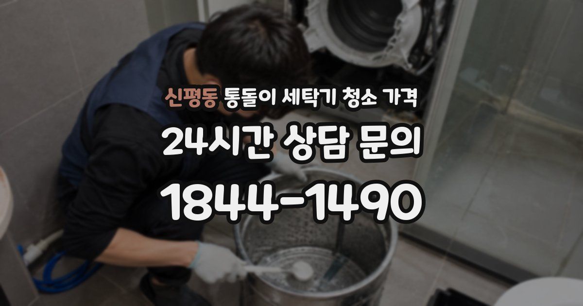 신평동 통돌이 세탁기 청소 가격