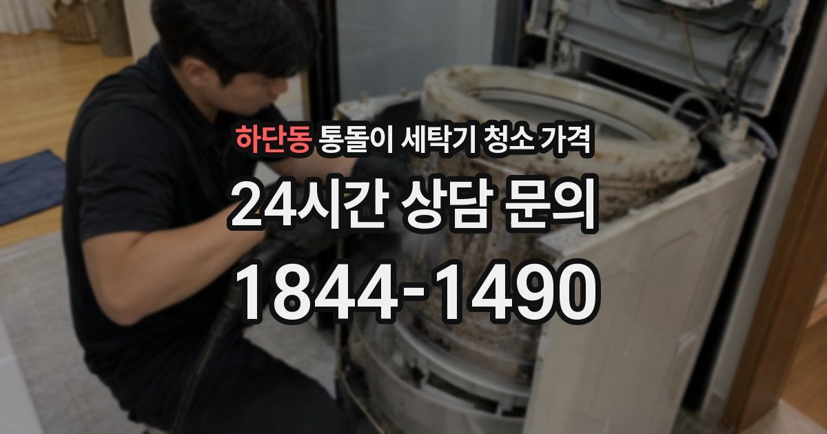하단동 통돌이 세탁기 청소 가격