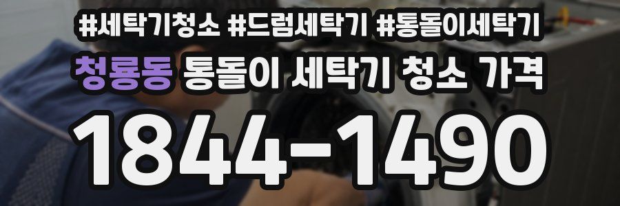 청룡동 통돌이 세탁기 청소 가격