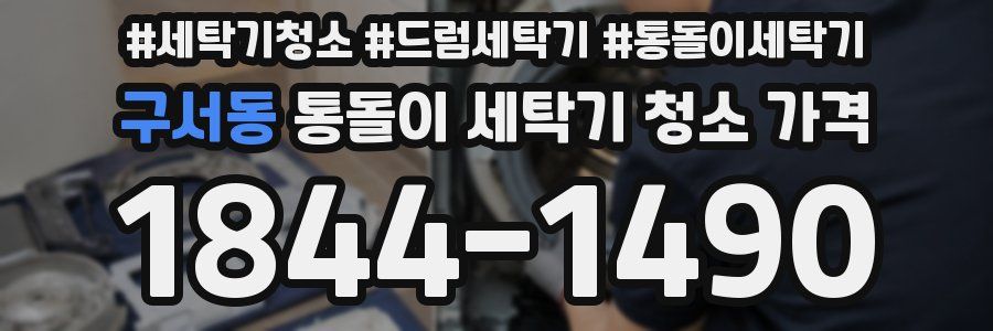 구서동 통돌이 세탁기 청소 가격