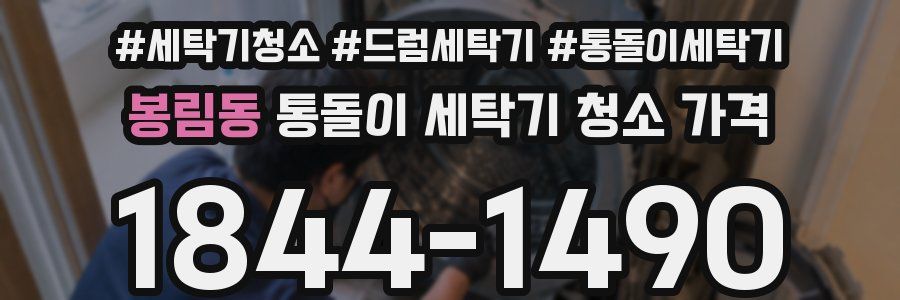 봉림동 통돌이 세탁기 청소 가격