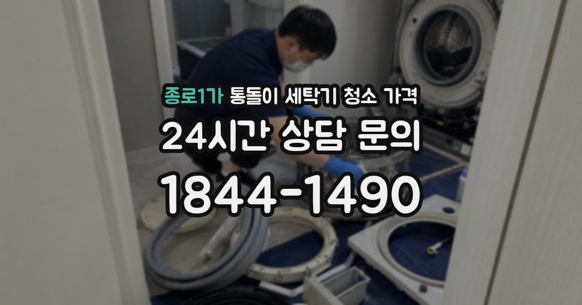 종로1가 통돌이 세탁기 청소 가격