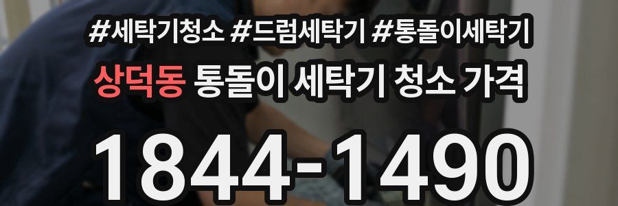 상덕동 통돌이 세탁기 청소 가격