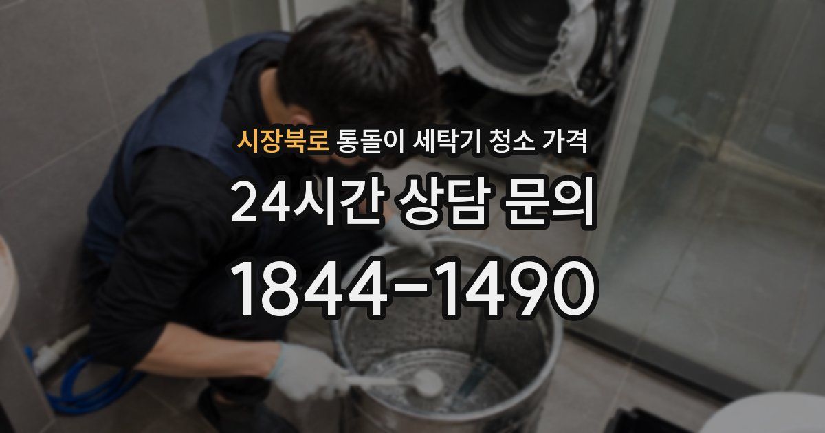 시장북로 통돌이 세탁기 청소 가격