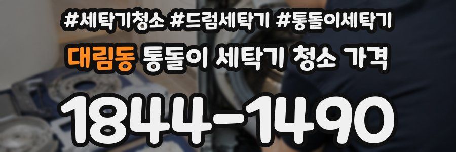 대림동 통돌이 세탁기 청소 가격