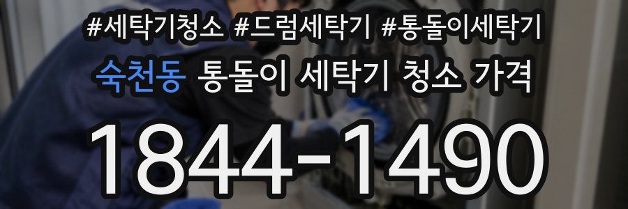 숙천동 통돌이 세탁기 청소 가격