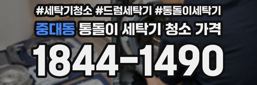 중대동 통돌이 세탁기 청소 가격