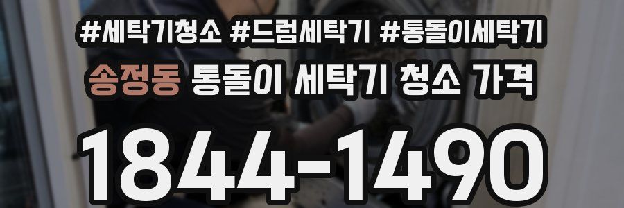 송정동 통돌이 세탁기 청소 가격