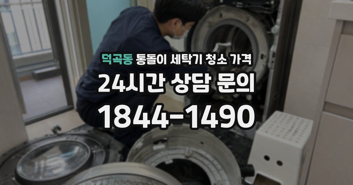 덕곡동 통돌이 세탁기 청소 가격