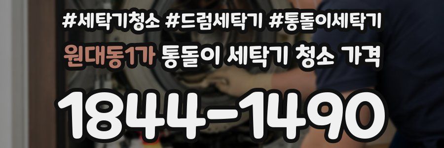 원대동1가 통돌이 세탁기 청소 가격