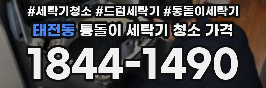 태전동 통돌이 세탁기 청소 가격