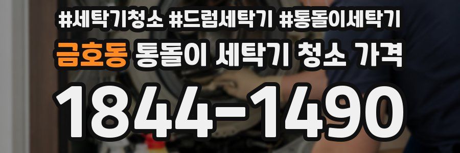 금호동 통돌이 세탁기 청소 가격