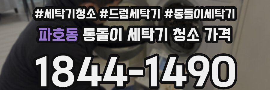 파호동 통돌이 세탁기 청소 가격
