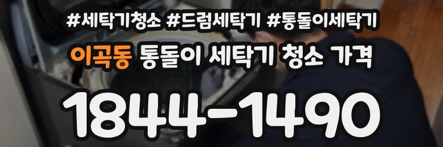 이곡동 통돌이 세탁기 청소 가격