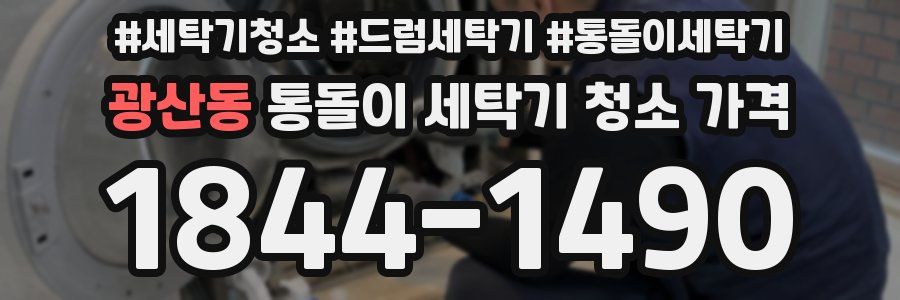 광산동 통돌이 세탁기 청소 가격