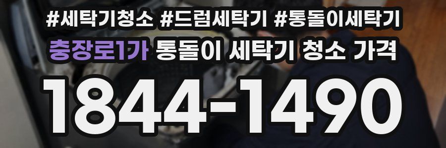 충장로1가 통돌이 세탁기 청소 가격