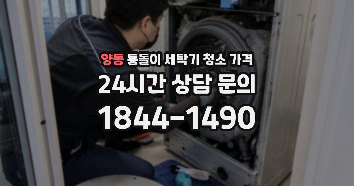 양동 통돌이 세탁기 청소 가격