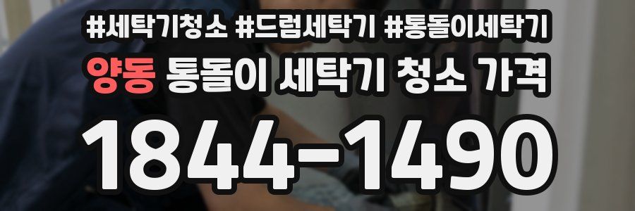 양동 통돌이 세탁기 청소 가격