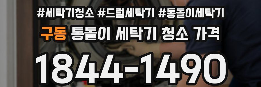 구동 통돌이 세탁기 청소 가격