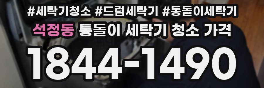 석정동 통돌이 세탁기 청소 가격
