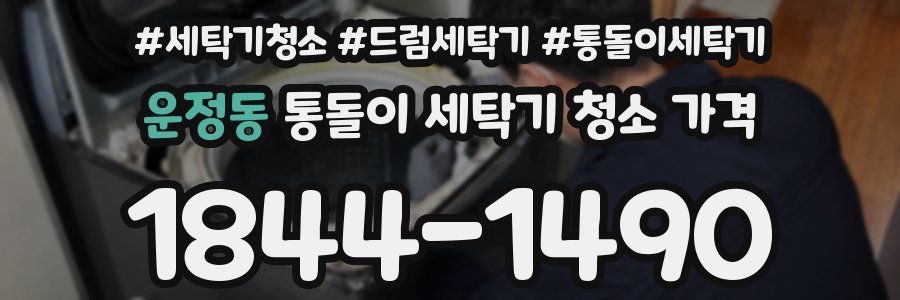 운정동 통돌이 세탁기 청소 가격