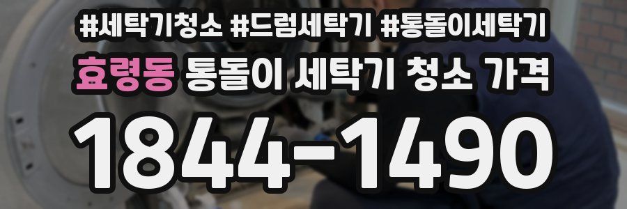 효령동 통돌이 세탁기 청소 가격