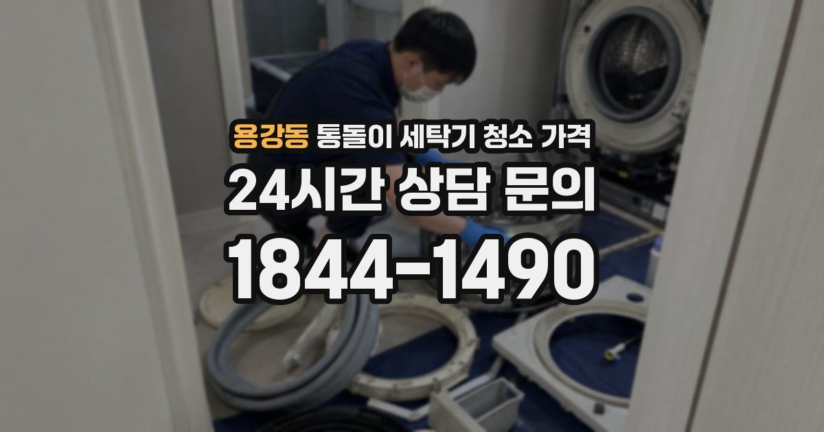 용강동 통돌이 세탁기 청소 가격