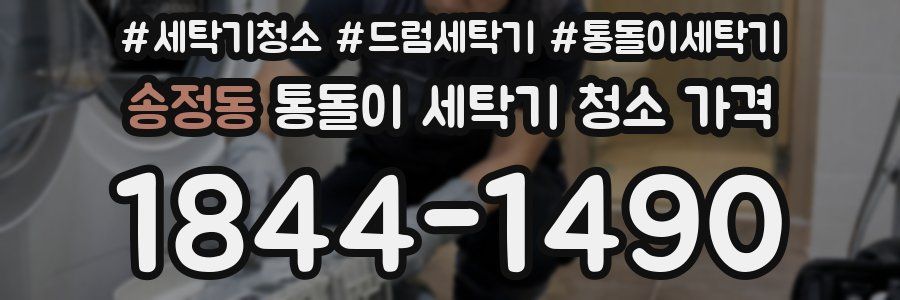 송정동 통돌이 세탁기 청소 가격