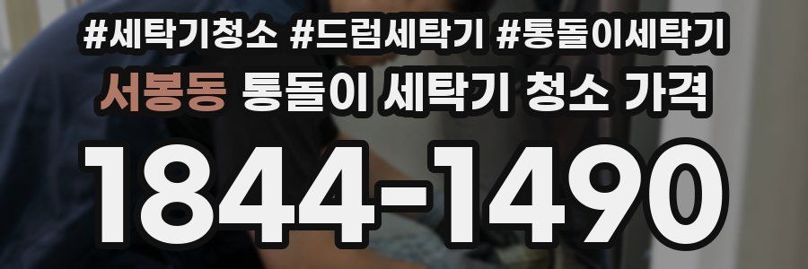 서봉동 통돌이 세탁기 청소 가격