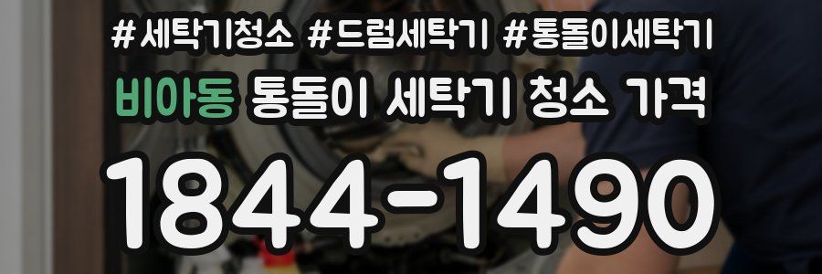 비아동 통돌이 세탁기 청소 가격