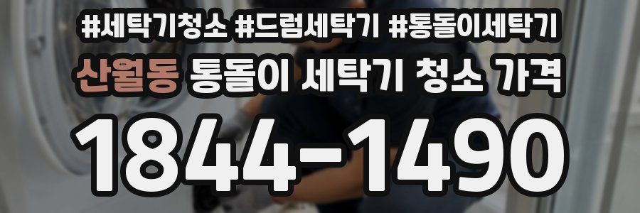 산월동 통돌이 세탁기 청소 가격