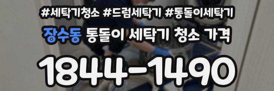 장수동 통돌이 세탁기 청소 가격