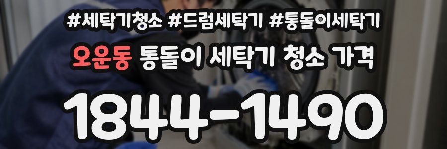 오운동 통돌이 세탁기 청소 가격