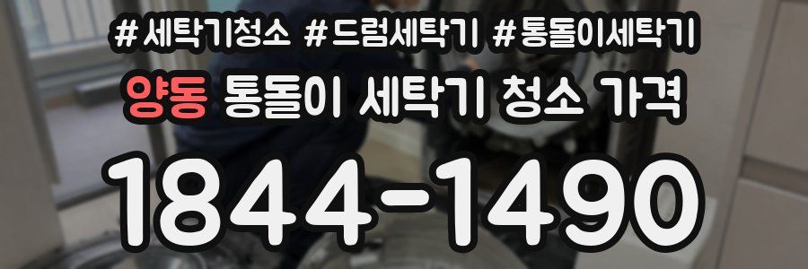 양동 통돌이 세탁기 청소 가격