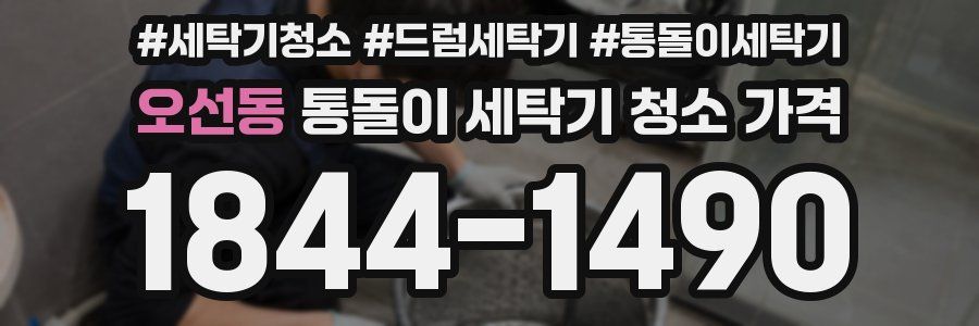 오선동 통돌이 세탁기 청소 가격